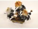 Decorative bonsai agate cloisonné flower pot China Etruscan Vase 19th century
