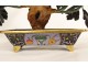 Decorative bonsai agate cloisonné flower pot China Etruscan Vase 19th century