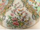 Chinese Cantonese porcelain covered dish with butterfly and bird characters, 19th century