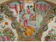 Chinese Cantonese porcelain covered dish with butterfly and bird characters, 19th century