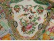Chinese Cantonese porcelain covered dish with butterfly and bird characters, 19th century