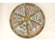 Chinese Cantonese porcelain covered dish with butterfly and bird characters, 19th century