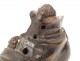 Small sculpture shoe terracotta mouse dormice 19th century