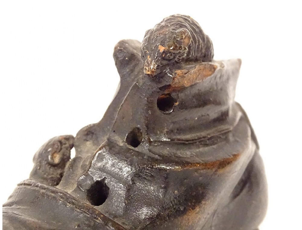 Figurine Vintage Souris Dans Chaussure En Céramique (années 70/80) - Adulte - Occasion