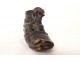 Small sculpture shoe terracotta mouse dormice 19th century
