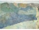 HSC painting André Laigneau de Villeneuve naked woman landscape hills 20th century