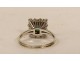 18K solid gold jewel ring with brilliant emerald and diamonds PB 4.54gr 20th century
