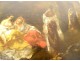 HST painting women bathers landscape dogs by ap. Diaz Haro &amp; Fils 19th century
