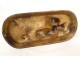 Bronze sculpture of wounded tiger lioness J.Hesteau animal bronze 19th century