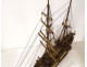 Model ship of a Catalan two-masted sailing ship, schooner Pailebot Marco, late 19th century