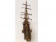 Model ship of a Catalan two-masted sailing ship, schooner Pailebot Marco, late 19th century
