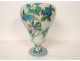 Large Théodore Deck vase, enamelled ceramic, oriental Asian decor, 19th century