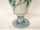 Large Théodore Deck vase, enamelled ceramic, oriental Asian decor, 19th century
