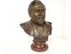 Bronze bust sculpture Victor Poitevin Reims Chavalliaud Bingen founder 19th