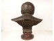Bronze bust sculpture Victor Poitevin Reims Chavalliaud Bingen founder 19th
