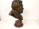 Bronze bust sculpture Victor Poitevin Reims Chavalliaud Bingen founder 19th
