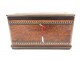 Tea box inlaid with mother-of-pearl and brass Maison Giroux Paris Napoleon III 19th century