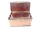 Tea box inlaid with mother-of-pearl and brass Maison Giroux Paris Napoleon III 19th century