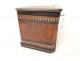 Tea box inlaid with mother-of-pearl and brass Maison Giroux Paris Napoleon III 19th century