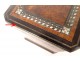 Tea box inlaid with mother-of-pearl and brass Maison Giroux Paris Napoleon III 19th century