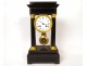 Regulator clock with blackened wood columns, gilded bronze, Napoleon III, 19th century