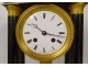 Regulator clock with blackened wood columns, gilded bronze, Napoleon III, 19th century