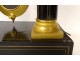 Regulator clock with blackened wood columns, gilded bronze, Napoleon III, 19th century