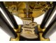 Regulator clock with blackened wood columns, gilded bronze, Napoleon III, 19th century