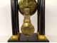 Regulator clock with blackened wood columns, gilded bronze, Napoleon III, 19th century