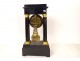 Regulator clock with blackened wood columns, gilded bronze, Napoleon III, 19th century