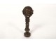 Seal stamp silver bronze marine anchors foliage globe monogram 19th century