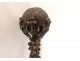 Seal stamp silver bronze marine anchors foliage globe monogram 19th century