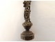 Seal stamp silver bronze marine anchors foliage globe monogram 19th century