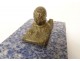 Small gilded bronze paperweight sculpture bear sodalite marble late 19th century