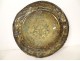 Brass offering collection dish with lion and grape coat of arms, Germany, 17th century