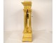  Large portico clock regulator gilded bronze columns 1st Empire 19th century