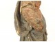 Sculpture statue wood linden polychrome Holy Virgin Flemish Flanders 19th