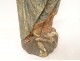 Sculpture statue wood linden polychrome Holy Virgin Flemish Flanders 19th