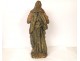 Sculpture statue wood linden polychrome Holy Virgin Flemish Flanders 19th