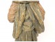 Sculpture statue wood linden polychrome Holy Virgin Flemish Flanders 19th