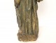 Sculpture statue wood linden polychrome Holy Virgin Flemish Flanders 19th