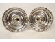 Pair of silver candlesticks from the Farmers General Paris MA. Leroy 1780