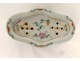 Chinese porcelain cricket box, children&#39;s figures, flowers, 19th century