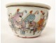 Round cricket box Chinese porcelain Lao-Tzu dragon characters 19th century