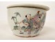 Round cricket box Chinese porcelain Lao-Tzu dragon characters 19th century
