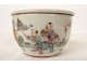 Round cricket box Chinese porcelain Lao-Tzu dragon characters 19th century