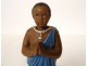 Offering box child beggar painted plaster Jesus church room late 19th century