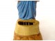 Offering box child beggar painted plaster Jesus church room late 19th century