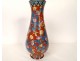Chinese cloisonné enamel vase with peony and butterfly flowers, China, late 19th century
