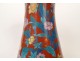Chinese cloisonné enamel vase with peony and butterfly flowers, China, late 19th century